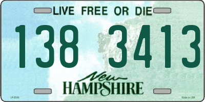 NH license plate 1383413