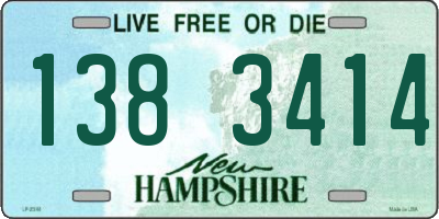 NH license plate 1383414