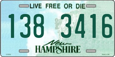 NH license plate 1383416