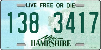 NH license plate 1383417