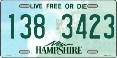 NH license plate 1383423