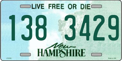 NH license plate 1383429