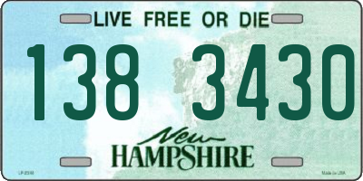 NH license plate 1383430