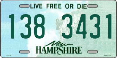 NH license plate 1383431