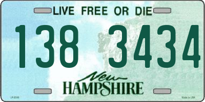 NH license plate 1383434
