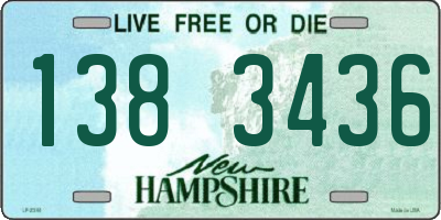 NH license plate 1383436