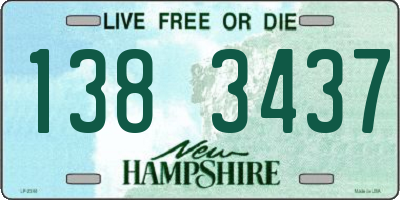 NH license plate 1383437