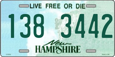 NH license plate 1383442