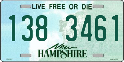 NH license plate 1383461