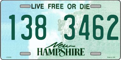 NH license plate 1383462