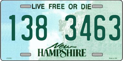 NH license plate 1383463