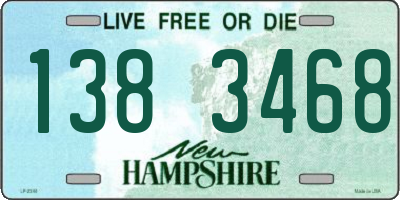 NH license plate 1383468