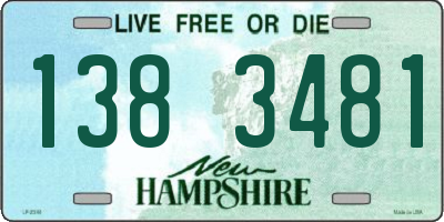 NH license plate 1383481