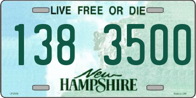 NH license plate 1383500