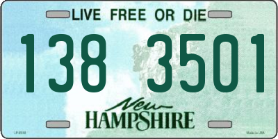 NH license plate 1383501