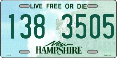 NH license plate 1383505