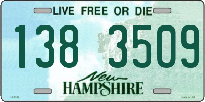 NH license plate 1383509