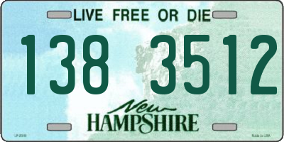 NH license plate 1383512