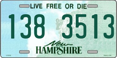 NH license plate 1383513