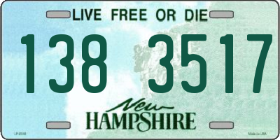 NH license plate 1383517