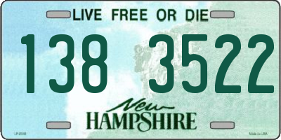 NH license plate 1383522