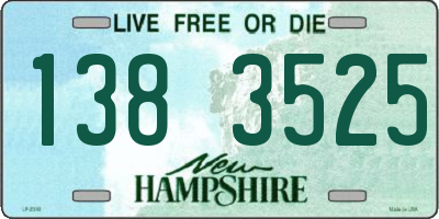 NH license plate 1383525