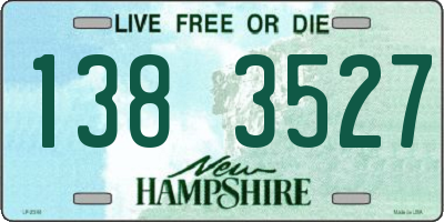 NH license plate 1383527