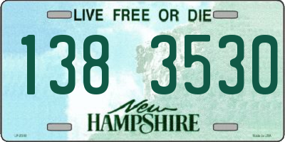 NH license plate 1383530