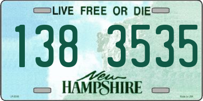 NH license plate 1383535