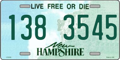 NH license plate 1383545
