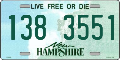 NH license plate 1383551