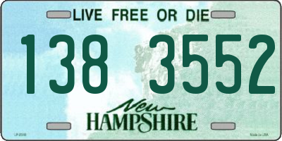 NH license plate 1383552