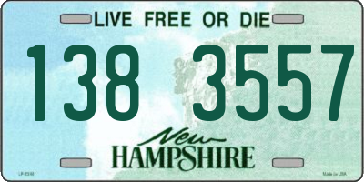 NH license plate 1383557