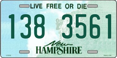 NH license plate 1383561