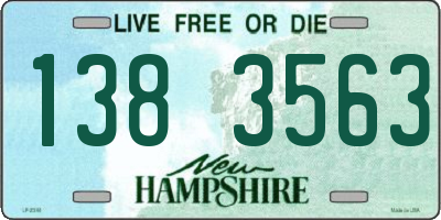 NH license plate 1383563