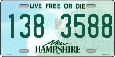 NH license plate 1383588