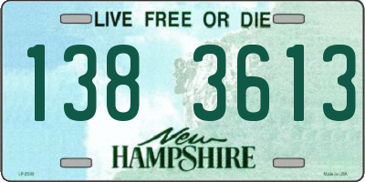 NH license plate 1383613