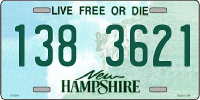 NH license plate 1383621