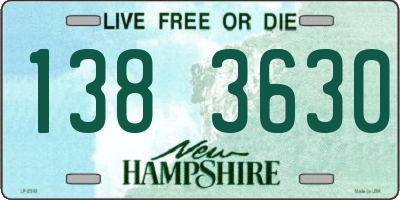 NH license plate 1383630
