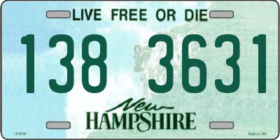 NH license plate 1383631