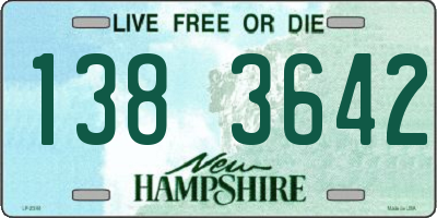 NH license plate 1383642