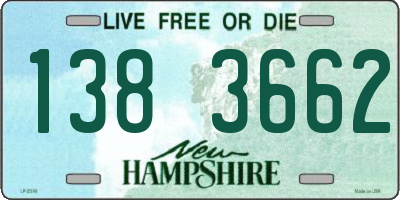 NH license plate 1383662