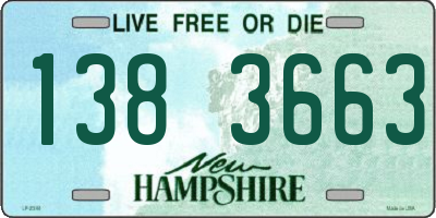 NH license plate 1383663