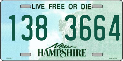 NH license plate 1383664