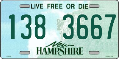 NH license plate 1383667