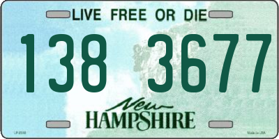 NH license plate 1383677