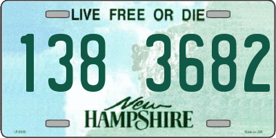 NH license plate 1383682