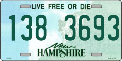 NH license plate 1383693