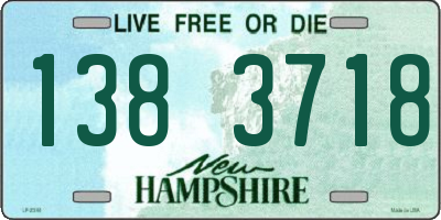 NH license plate 1383718