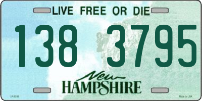NH license plate 1383795